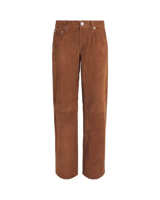 Rag & Bone Brown Suede Saige Trousers
