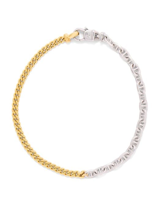 Tom Wood Metallic Sterling And-Plated Rue Chain Bracelet for men