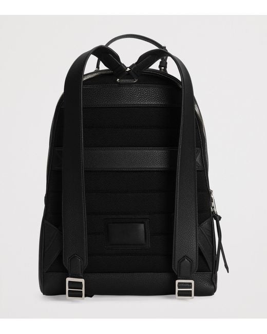 Dolce & Gabbana Black Leather Vittoria Backpack for men