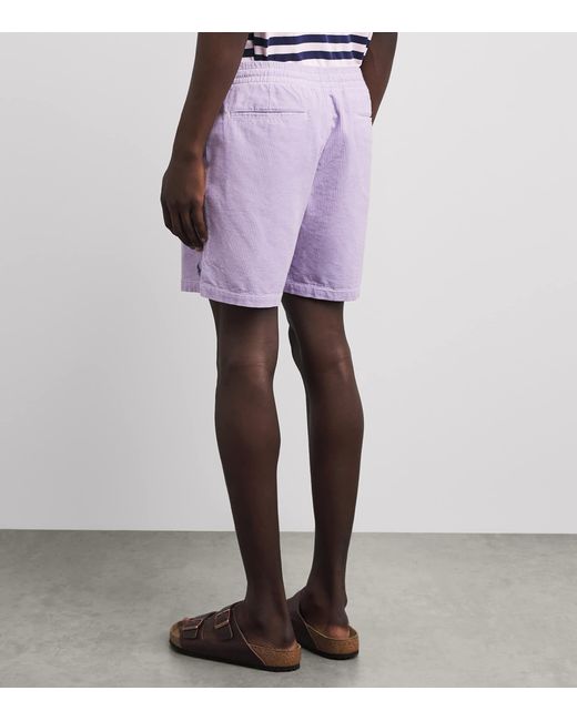 Polo Ralph Lauren Purple Cotton Corduroy Polo Prepster Shorts for men
