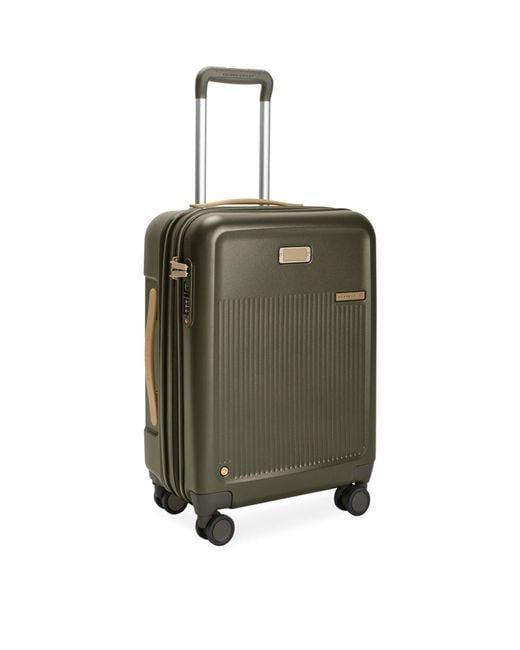 Briggs & Riley Green Carry-on Expandable Spinner Suitcase (53cm)