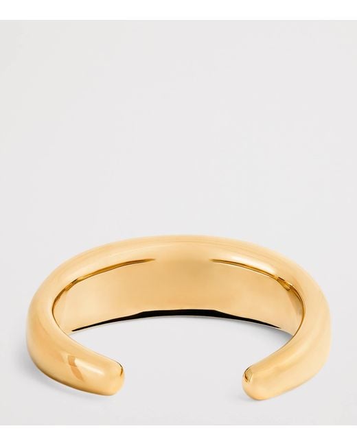 LIE STUDIO Natural Plated Emma Cuff Bangle