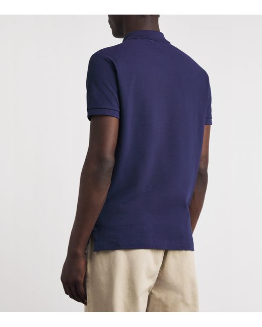 Polo Ralph Lauren Blue Cotton Mesh Custom-Fit Polo Shirt for men