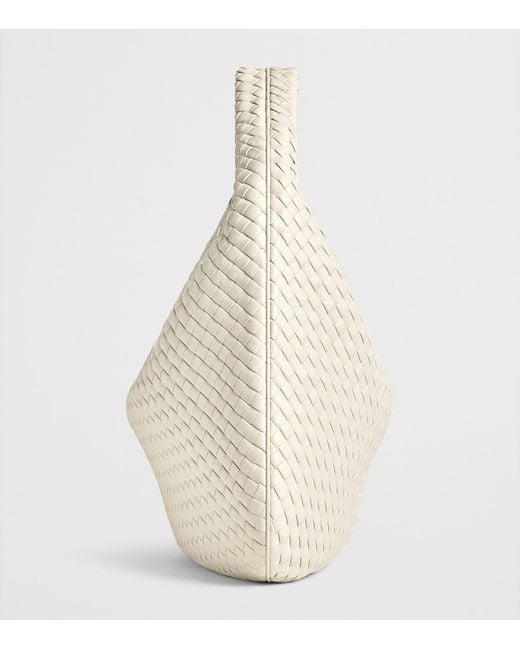 Bottega Veneta Natural Maxi Leather Veneta Shoulder Bag