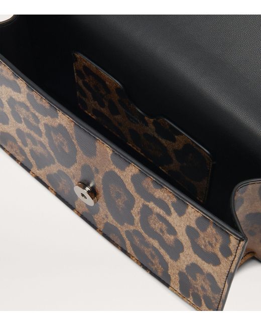 Alexander McQueen Metallic Mini Leopard Print Skull Cross-body Bag