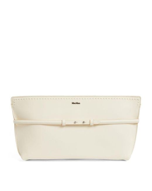 Max Mara Natural Leather Archetipo Clutch Bag