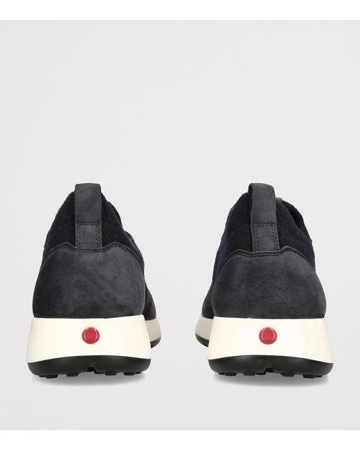 Tod's Black Suede-Knit Sportivo 79K Sneakers for men
