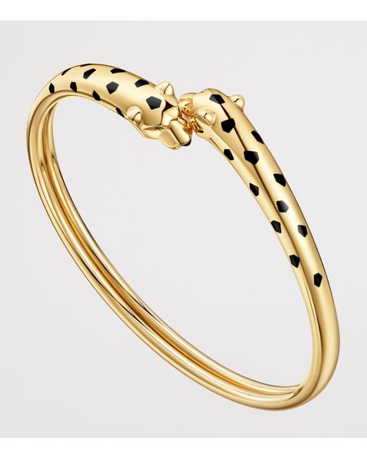 Cartier Metallic Tsavorite Garnet And Onyx Panthère De Bracelet