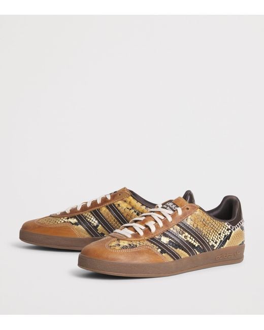 Adidas Brown X Wales Bonner Snake Gazelle Sneakers for men