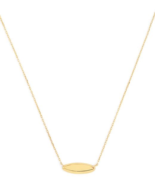 Astrid & Miyu Metallic Plain Pendant Necklace