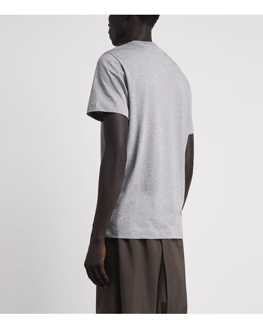 Moncler Black Logo Patch T-Shirts for men