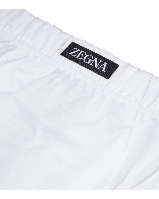 Zegna White Cotton Briefs for men