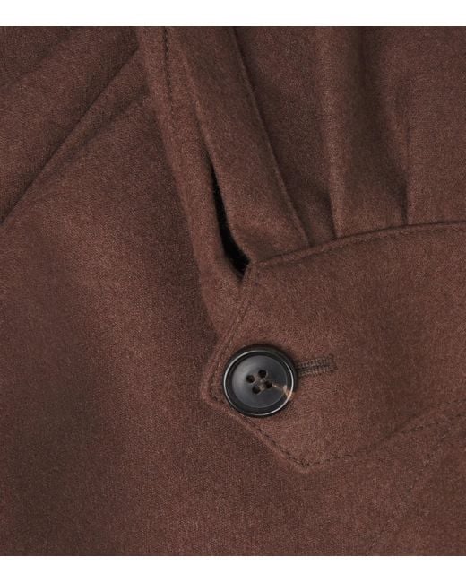 Corneliani Brown Wool-Silk Overshirt for men