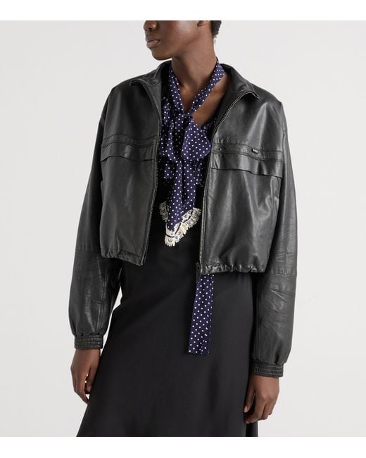 Prada Black Nappa Leather Jacket