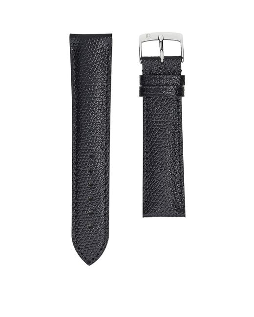 Jean Rousseau Black Leather Classic 5.0 Watch Strap for men