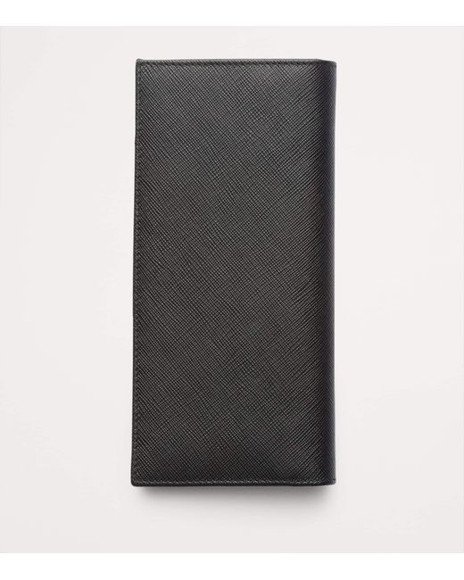 Prada Gray Saffiano Leather Wallet for men