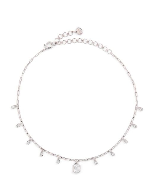 SHAY White And Diamond Illusion Necklace