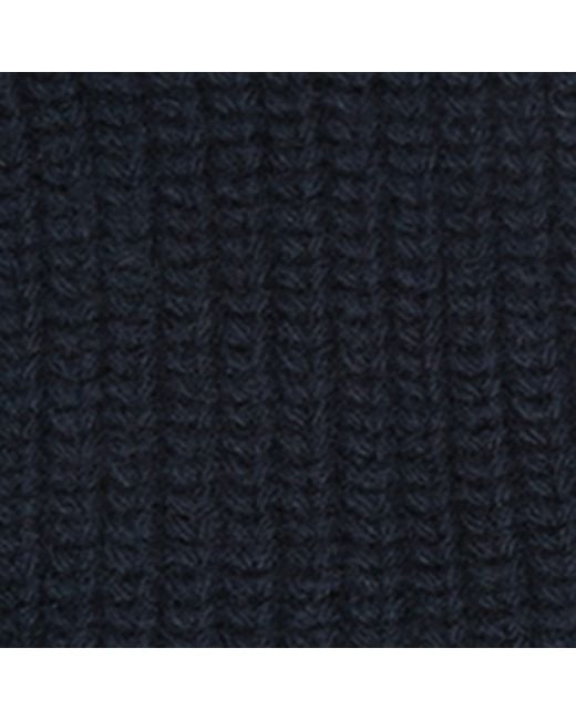 Weekend by Maxmara Blue Virgin Wool Initial Beanie