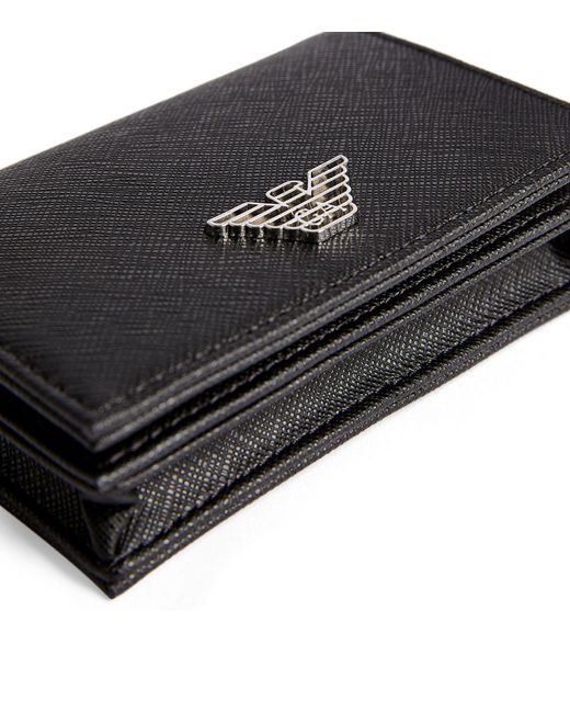 Emporio Armani Black Eagle Card Holder for men