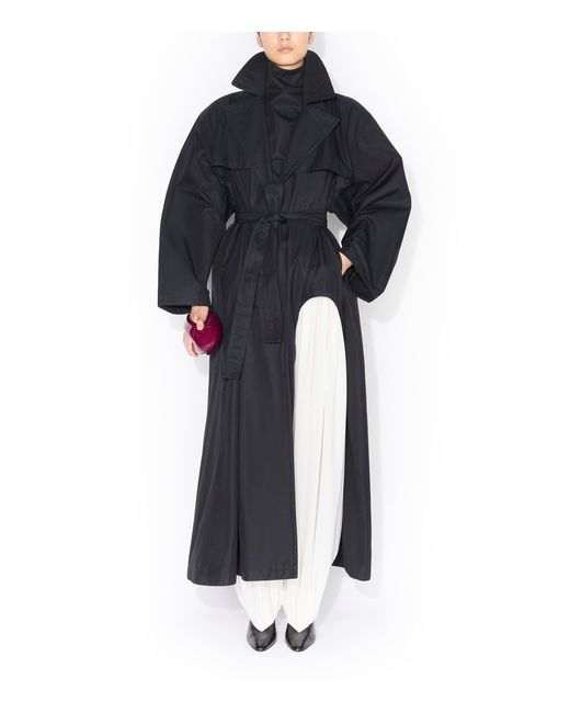 Alaïa Black Cotton Trench Coat