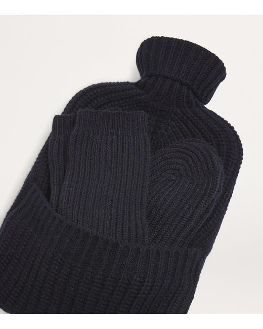 Johnstons Blue Cashmere Hot Water Bottle And Socks Gift Set for men