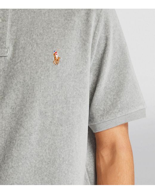 Polo Ralph Lauren Gray Corduroy Polo Shirt for men