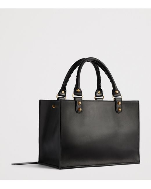 Balenciaga Black Medium Leather Le City Tote Bag