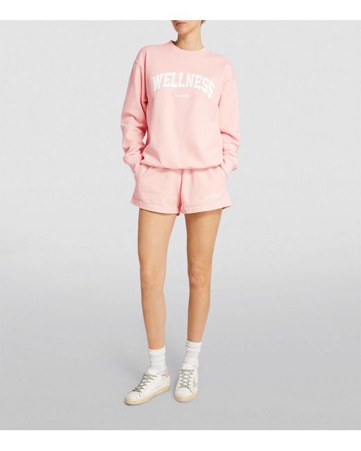 Sporty & Rich Pink Wellness Sweatshirt