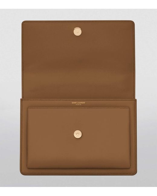 Saint Laurent Natural Medium Sunset Shoulder Bag