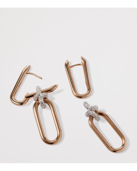 Annoushka Metallic And Diamond Knuckle Dust Double Hoop Earrings
