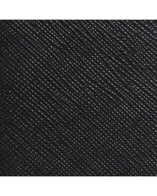 Sandro Black Faux Leather Bifold Card Holder for men