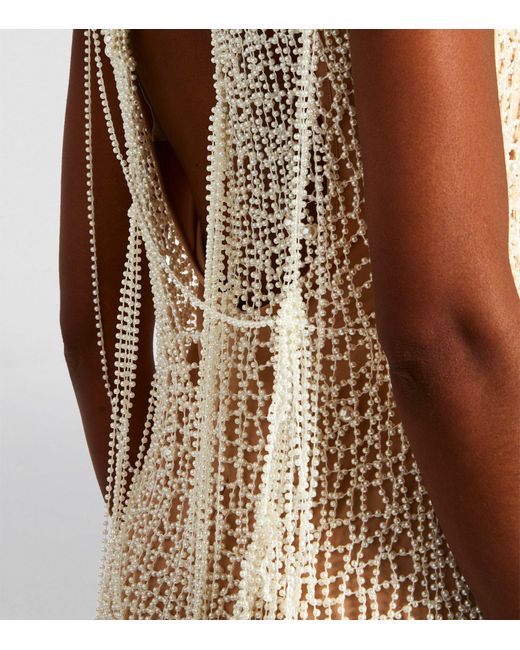 Sportmax White Crochet Midi Dress