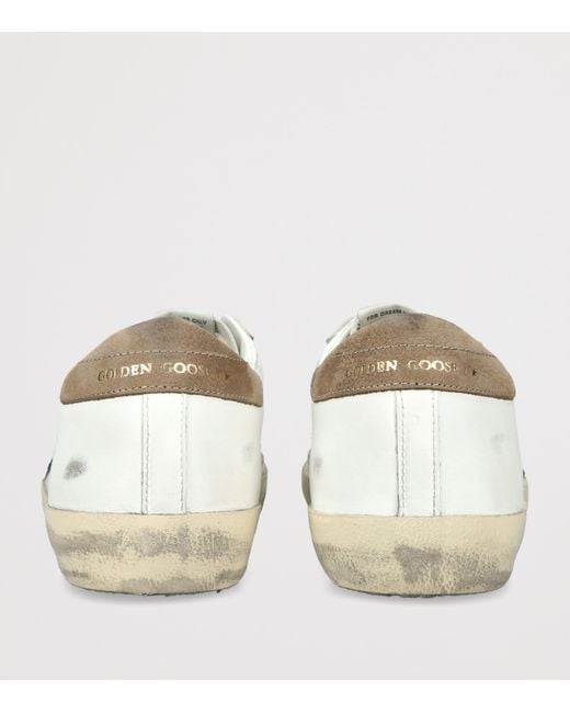 Golden Goose Deluxe Brand White Leather Super-Star Sneakers for men
