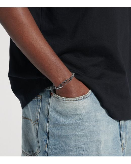 Balenciaga Metallic Diy Pin Bracelet for men