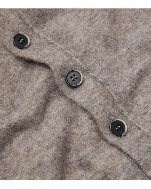 Barena Gray Alpaca-Blend Cardigan for men