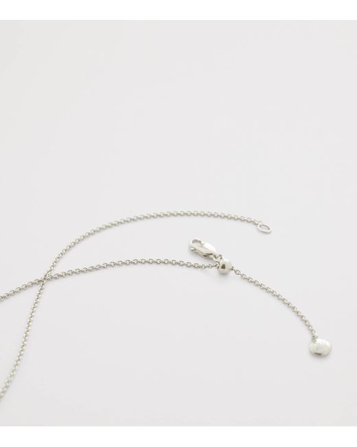 Monica Vinader White Sterling Chain Necklace
