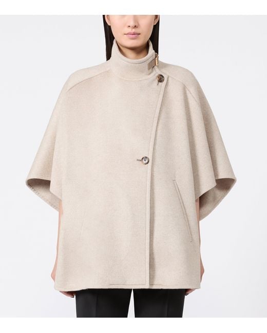 Max Mara Natural Cashmere Cape