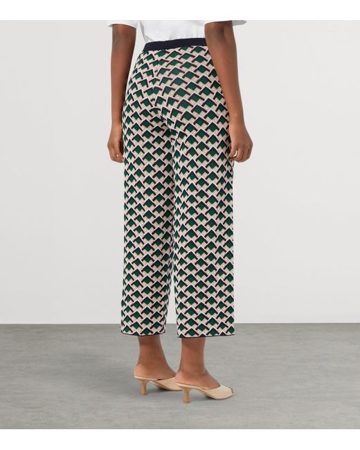 Marina Rinaldi Green Knitted Tolone Trousers
