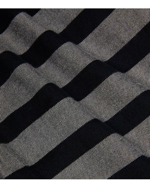 Thom Browne Blue 4-Bar Stripe Shirt for men