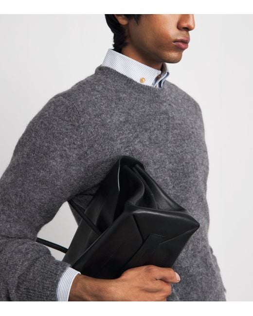 Barena Gray Alpaca-Blend Crew-Neck Sweater for men