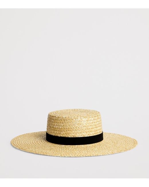 Lack of Color Natural Raffia Mira Boater Hat