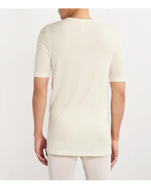 Hanro White Thermal T-Shirt for men