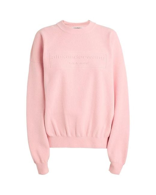 Alexander Wang Pink Logo Sweatshirt