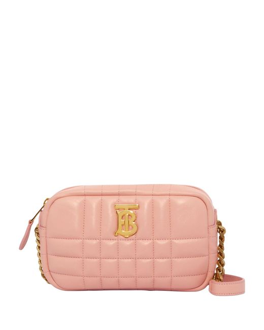 Burberry Mini Quilted Leather Lola Camera Bag in Pink Lyst