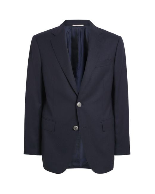 Pal Zileri Blue Wool Blazer for men