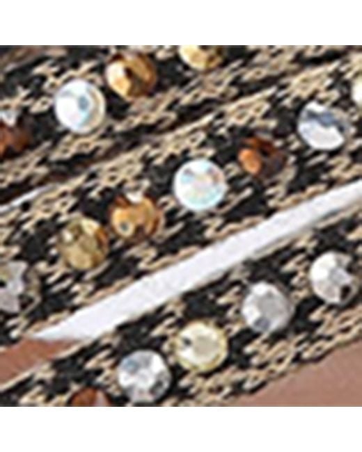 Kurt Geiger Natural Crystal Strap Mules