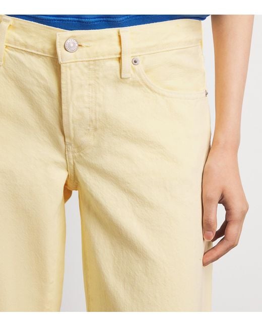 FRAME Natural The Pixie Wide-Leg Jeans