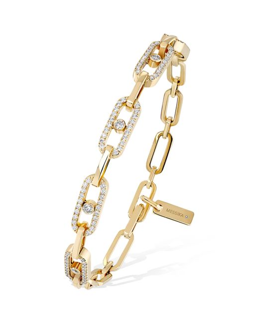 Messika Metallic And Diamond Move Link Multi Bracelet