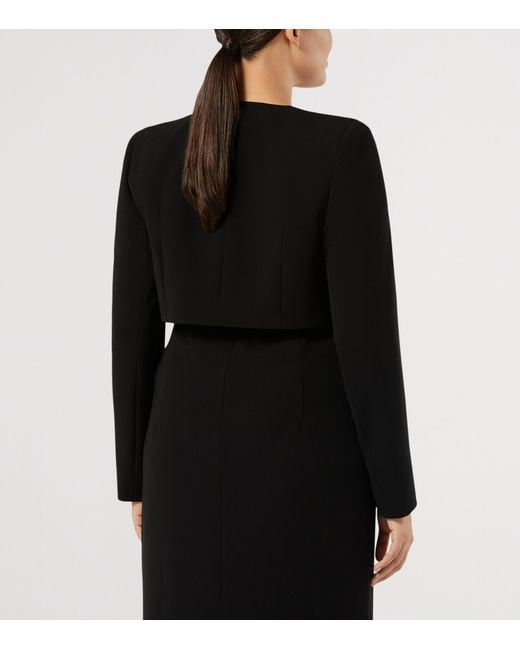 Marina Rinaldi Black Cropped Bolero Jacket