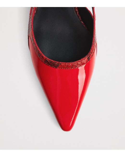 MAX&Co. Red Leather Slingback Heels 50